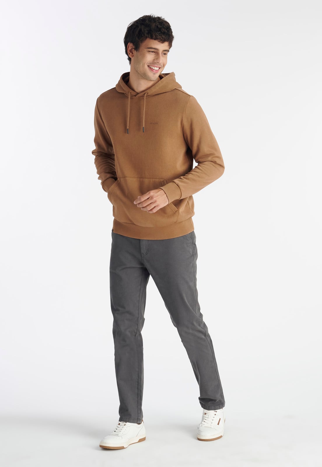 POLERÓN HOMBRE NIMTU CAFE TOLTEN CASUAL TAUPE - 2