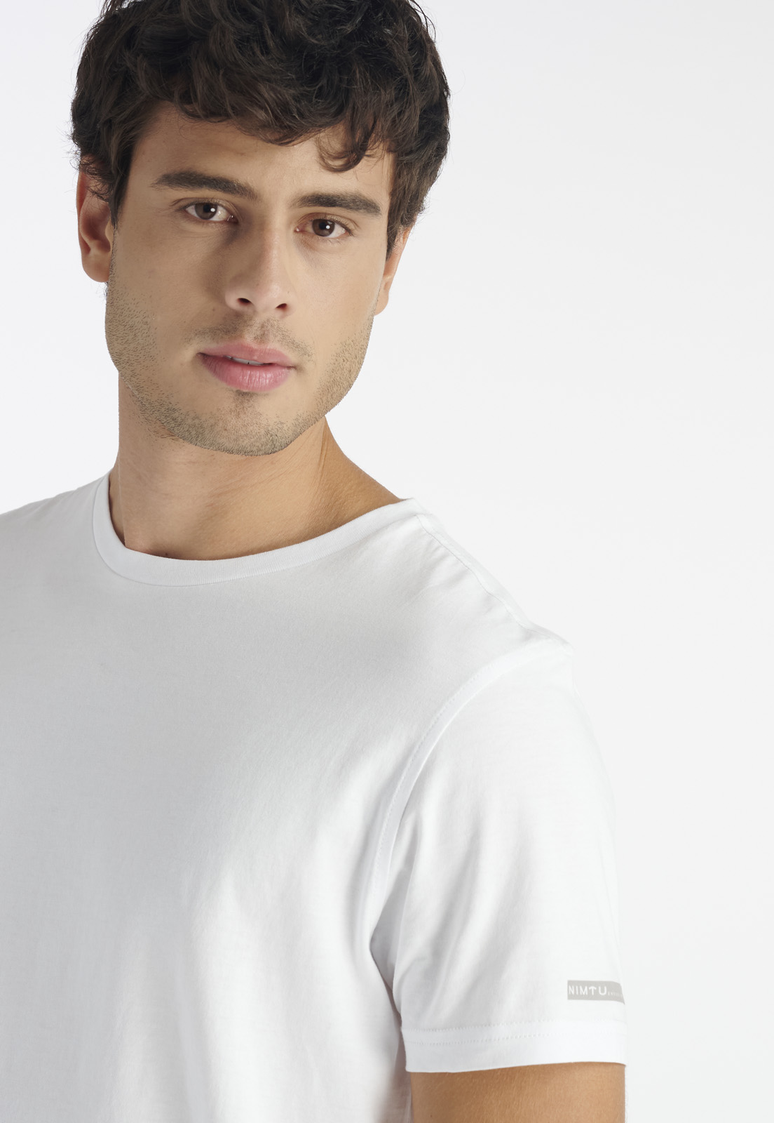 POLERA ALGODÓN HOMBRE NIMTU BLANCO TRES CRUCES CASUAL - 3