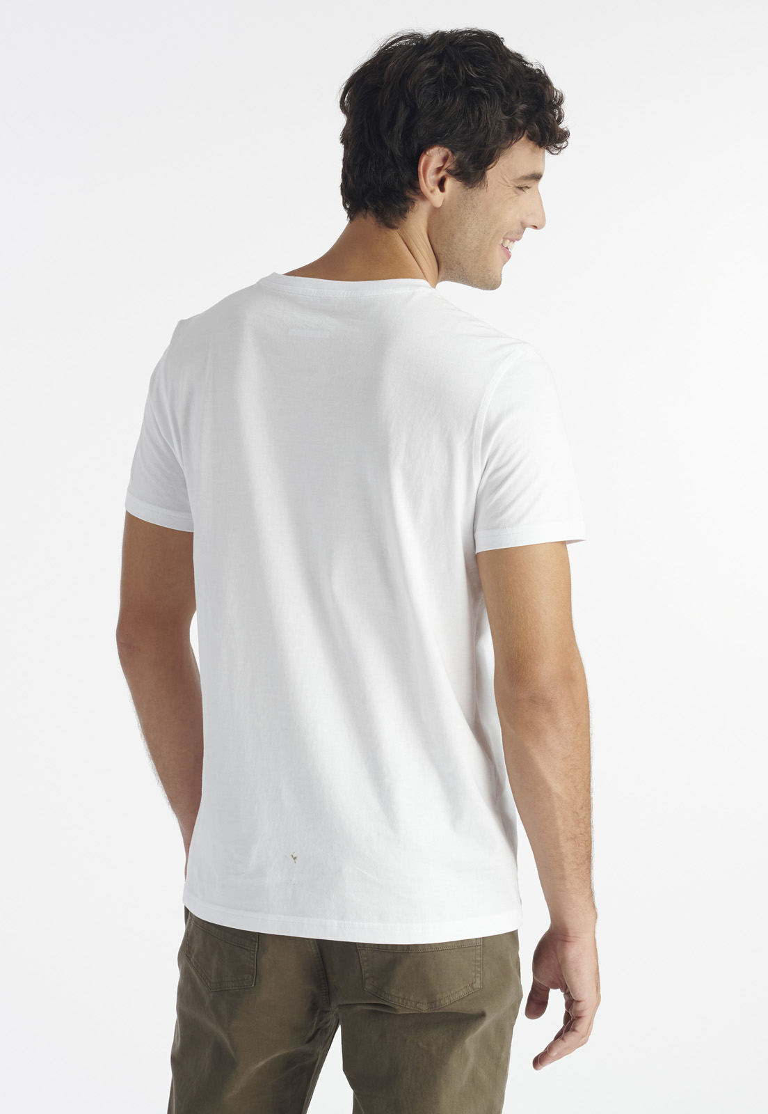 POLERA ALGODÓN HOMBRE NIMTU BLANCO TRES CRUCES CASUAL - 4