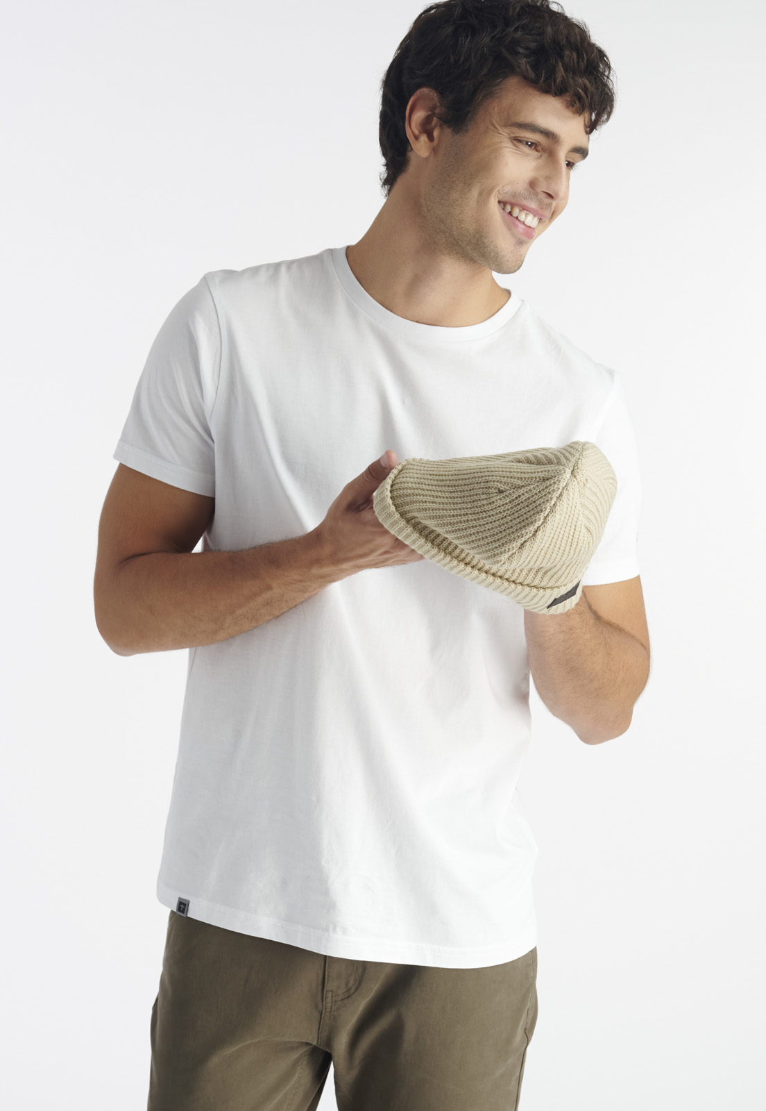 POLERA ALGODÓN HOMBRE NIMTU BLANCO TRES CRUCES CASUAL - 5