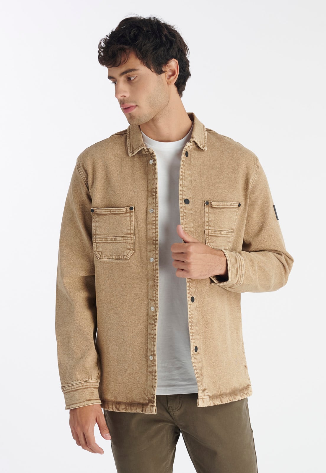 CHAQUETA HOMBRE NIMTU KHAKI CEDRO CASUAL - 1