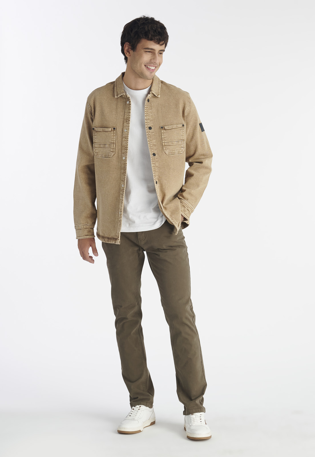 CHAQUETA HOMBRE NIMTU KHAKI CEDRO CASUAL - 2