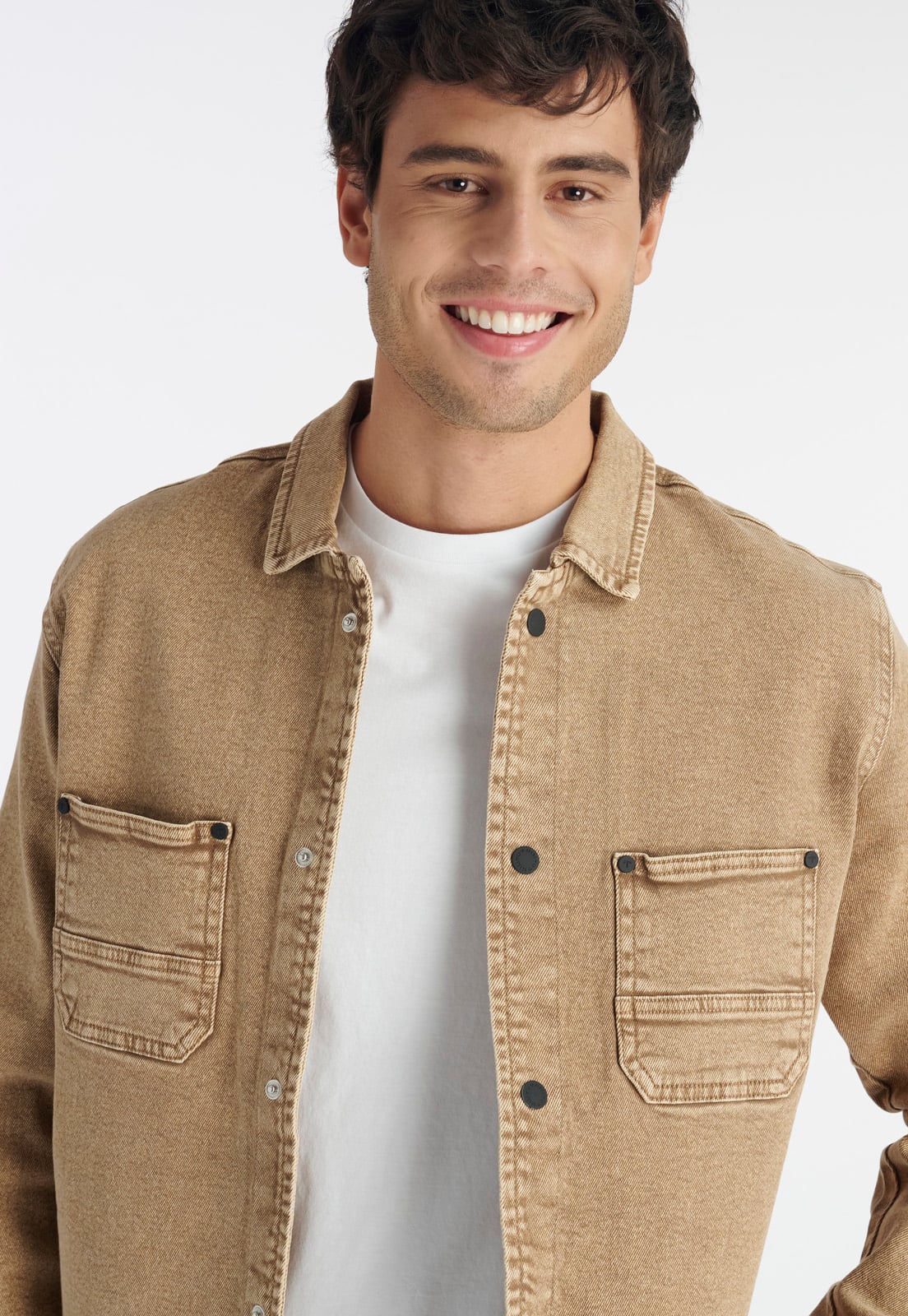 CHAQUETA HOMBRE NIMTU KHAKI CEDRO CASUAL - 3