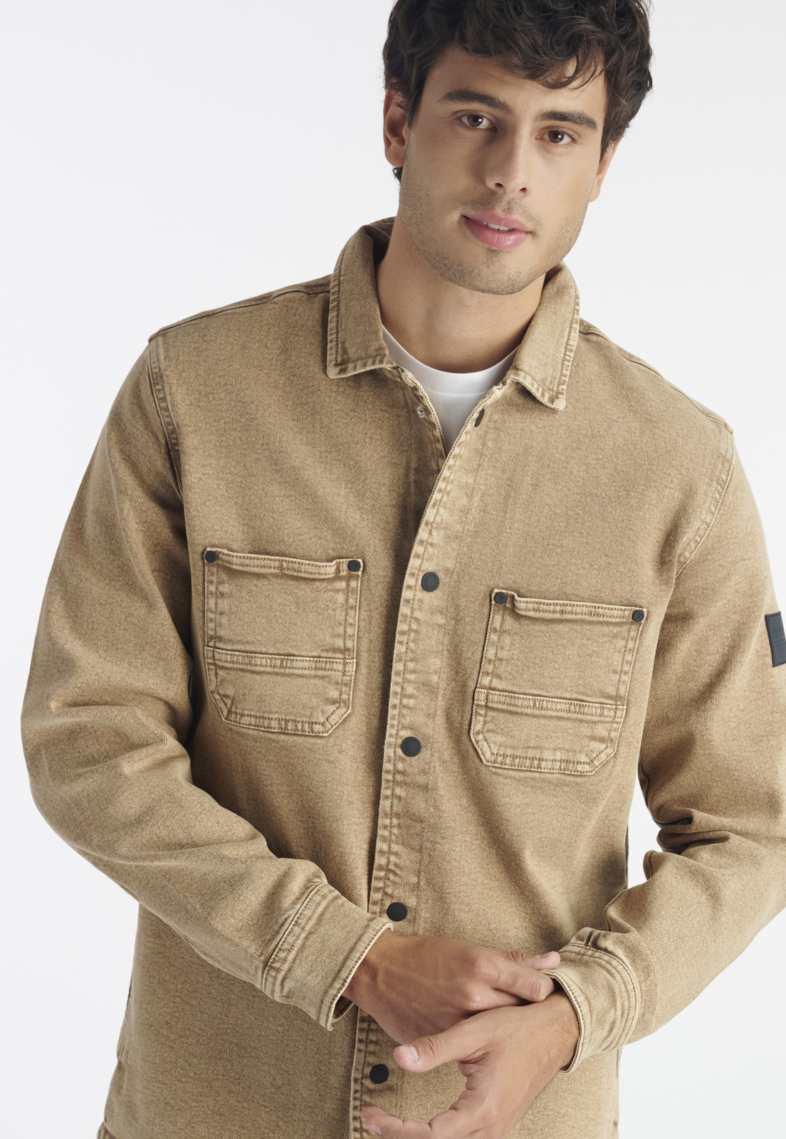 CHAQUETA HOMBRE NIMTU KHAKI CEDRO CASUAL - 5