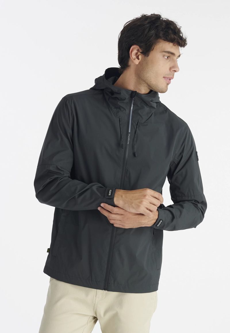 CHAQUETA HOMBRE NIMTU NEGRO CORTAVIENTO MAIPO NT - 1