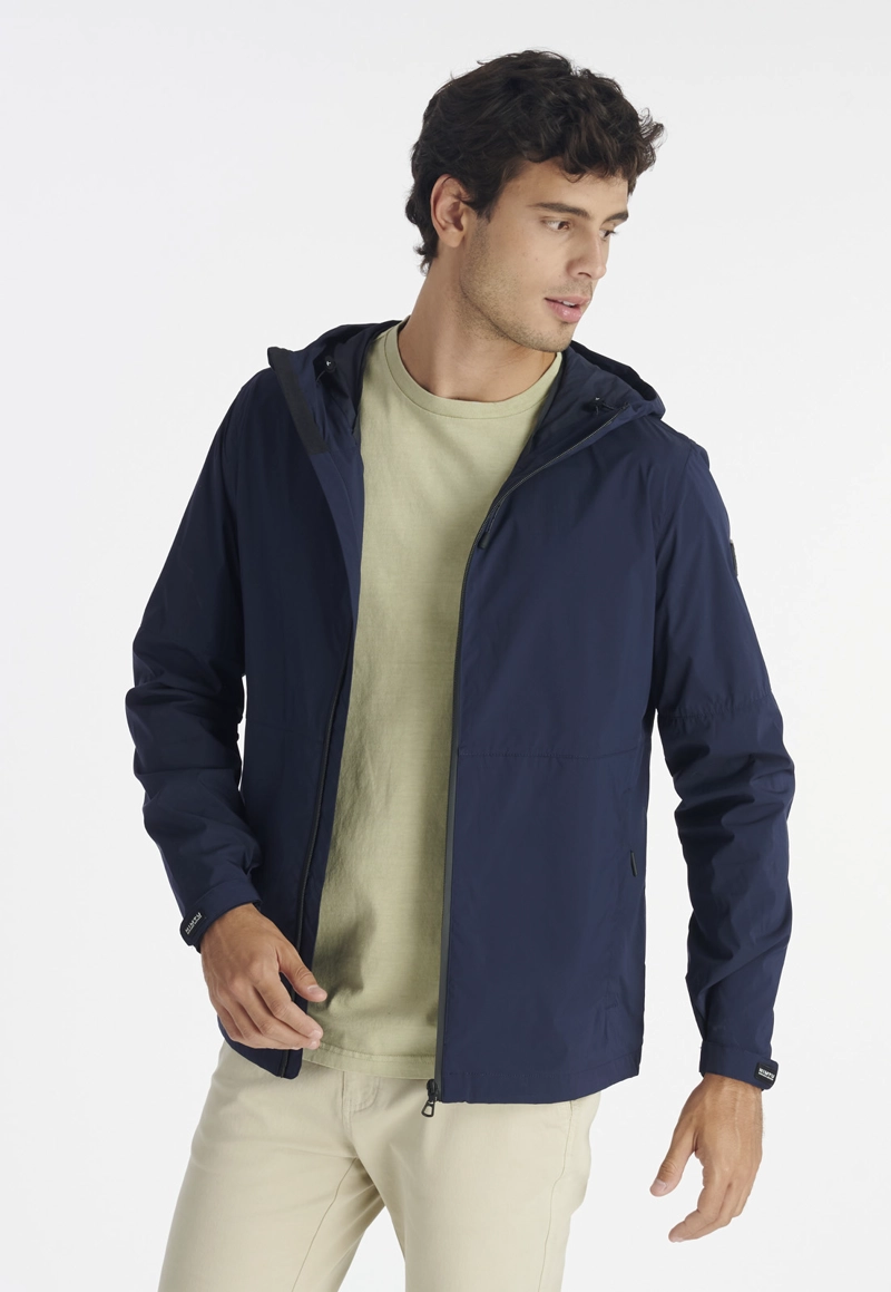 CHAQUETA HOMBRE NIMTU AZUL CORTAVIENTO MAIPO NT NAVY - 1