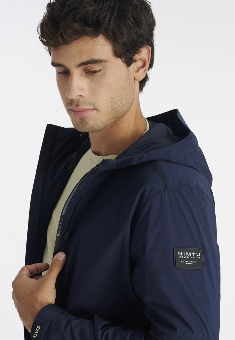 CHAQUETA HOMBRE NIMTU AZUL CORTAVIENTO MAIPO NT NAVY - 3