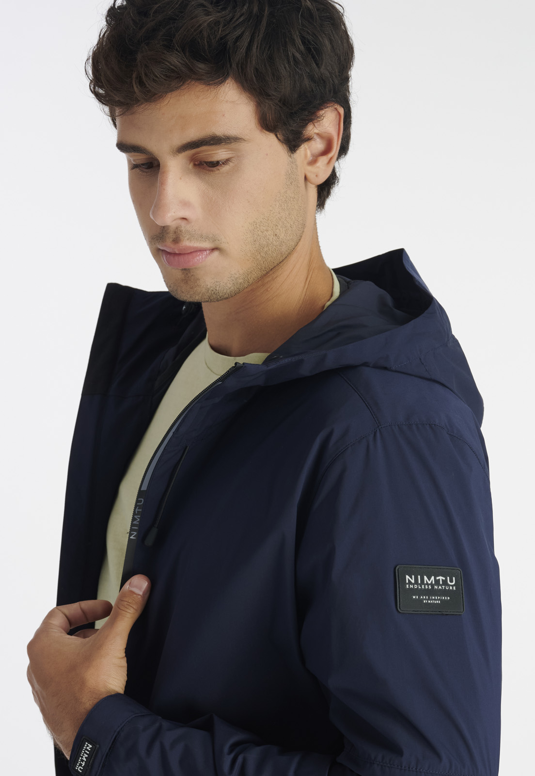 CHAQUETA HOMBRE NIMTU AZUL CORTAVIENTO MAIPO NT NAVY - 3