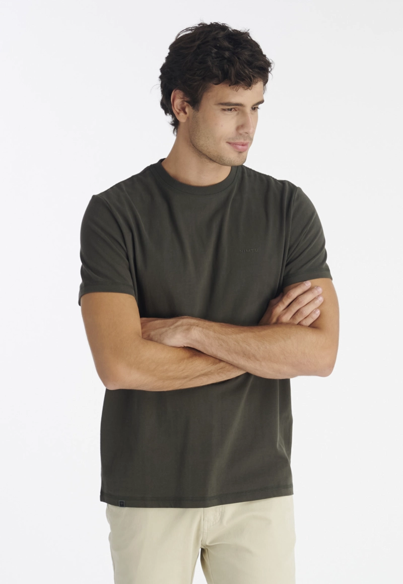 POLERA HOMBRE NIMTU GRIS PETORCA CASUAL CHARCOAL - 1