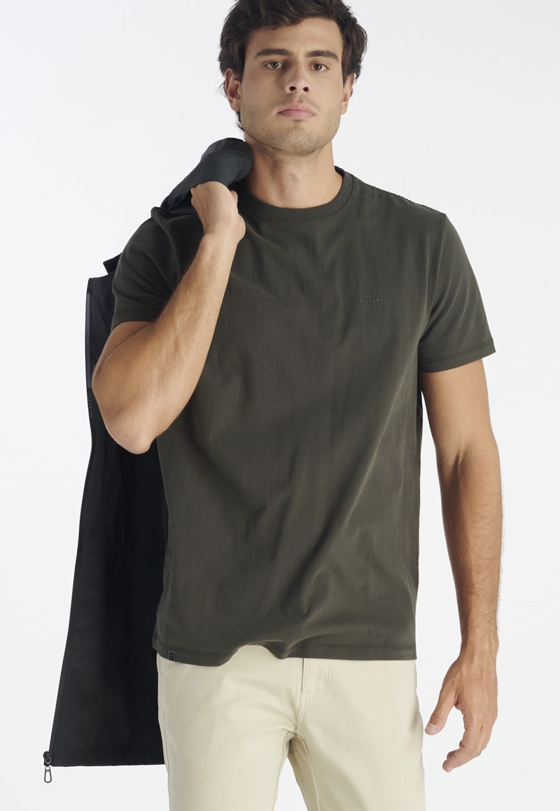 POLERA HOMBRE NIMTU GRIS PETORCA CASUAL CHARCOAL - 5