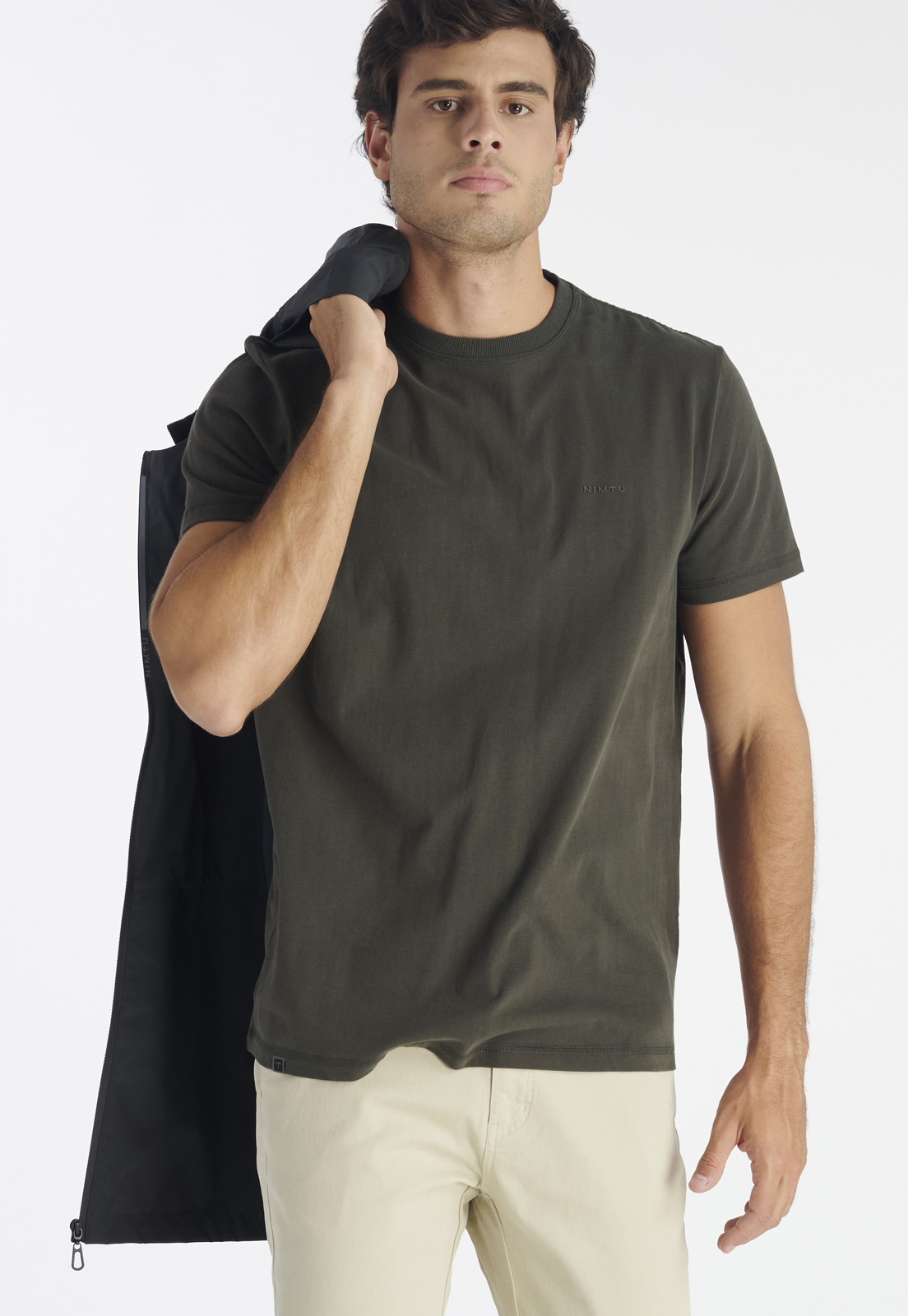 POLERA HOMBRE NIMTU GRIS PETORCA CASUAL CHARCOAL - 5