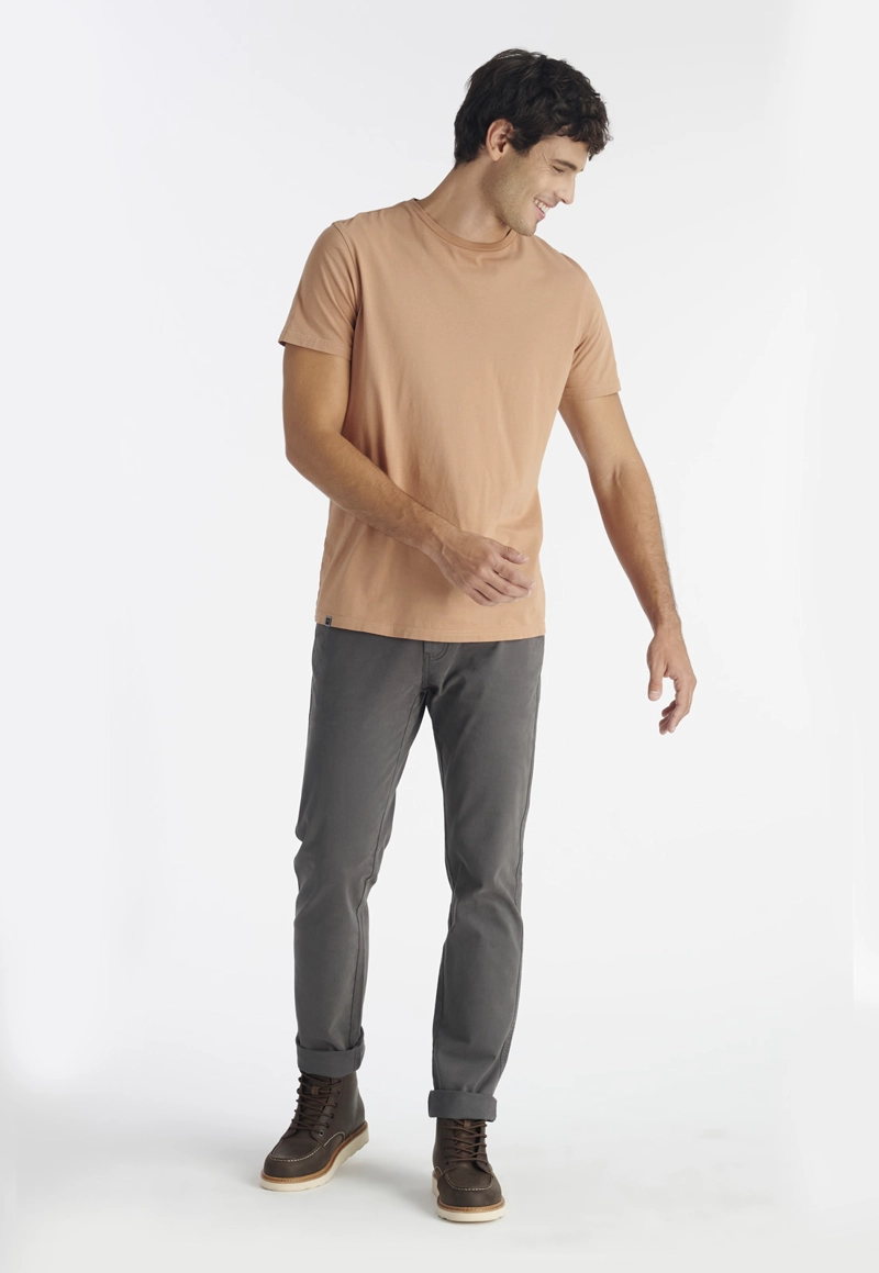 POLERA ALGODÓN HOMBRE NIMTU NARANJO TRES CRUCES CASUAL ORANGE - 2