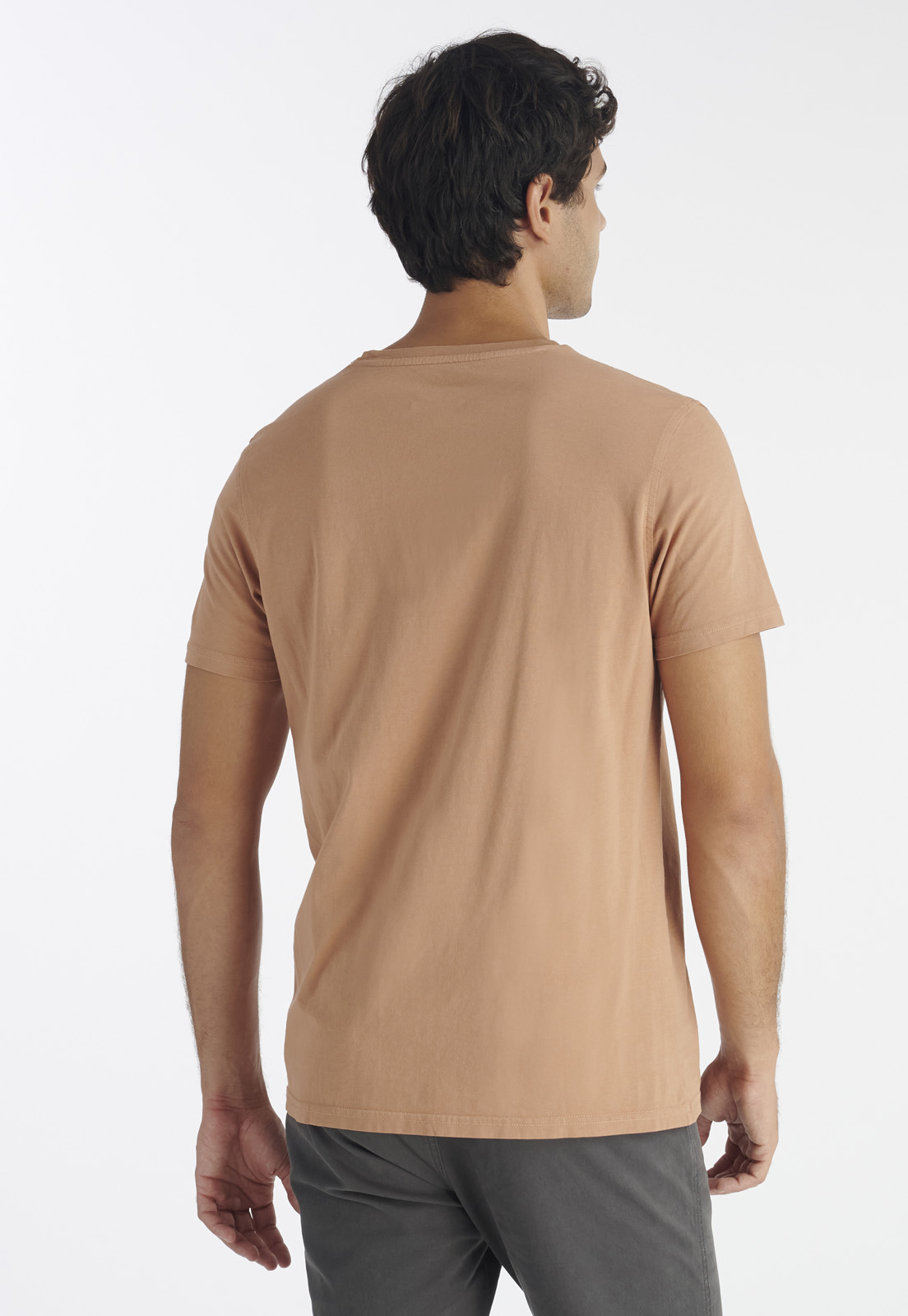 POLERA ALGODÓN HOMBRE NIMTU NARANJO TRES CRUCES CASUAL ORANGE - 4
