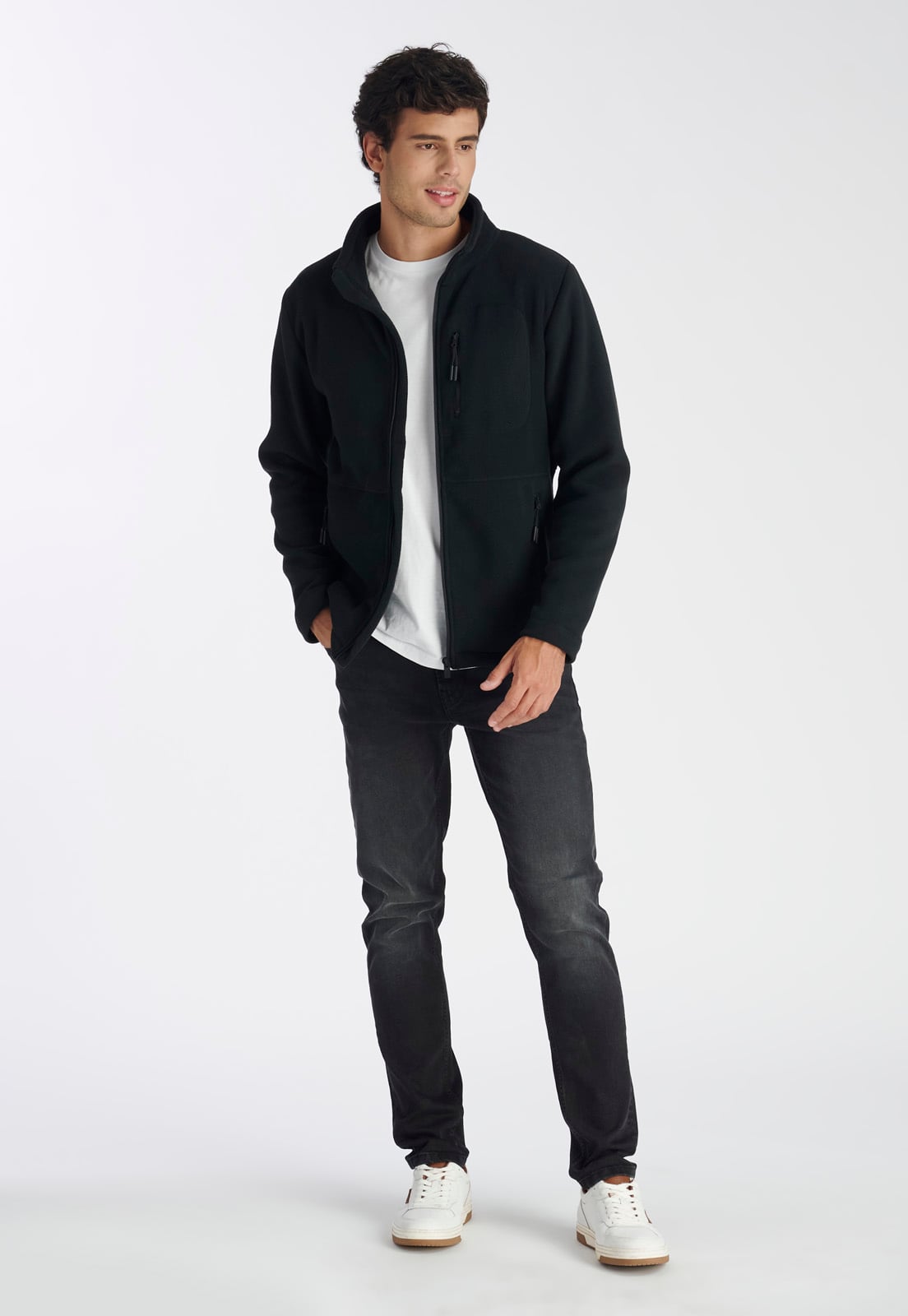 FLEECE HOMBRE NIMTU NEGRO ALTO DEL NARANJO CASUAL - 2