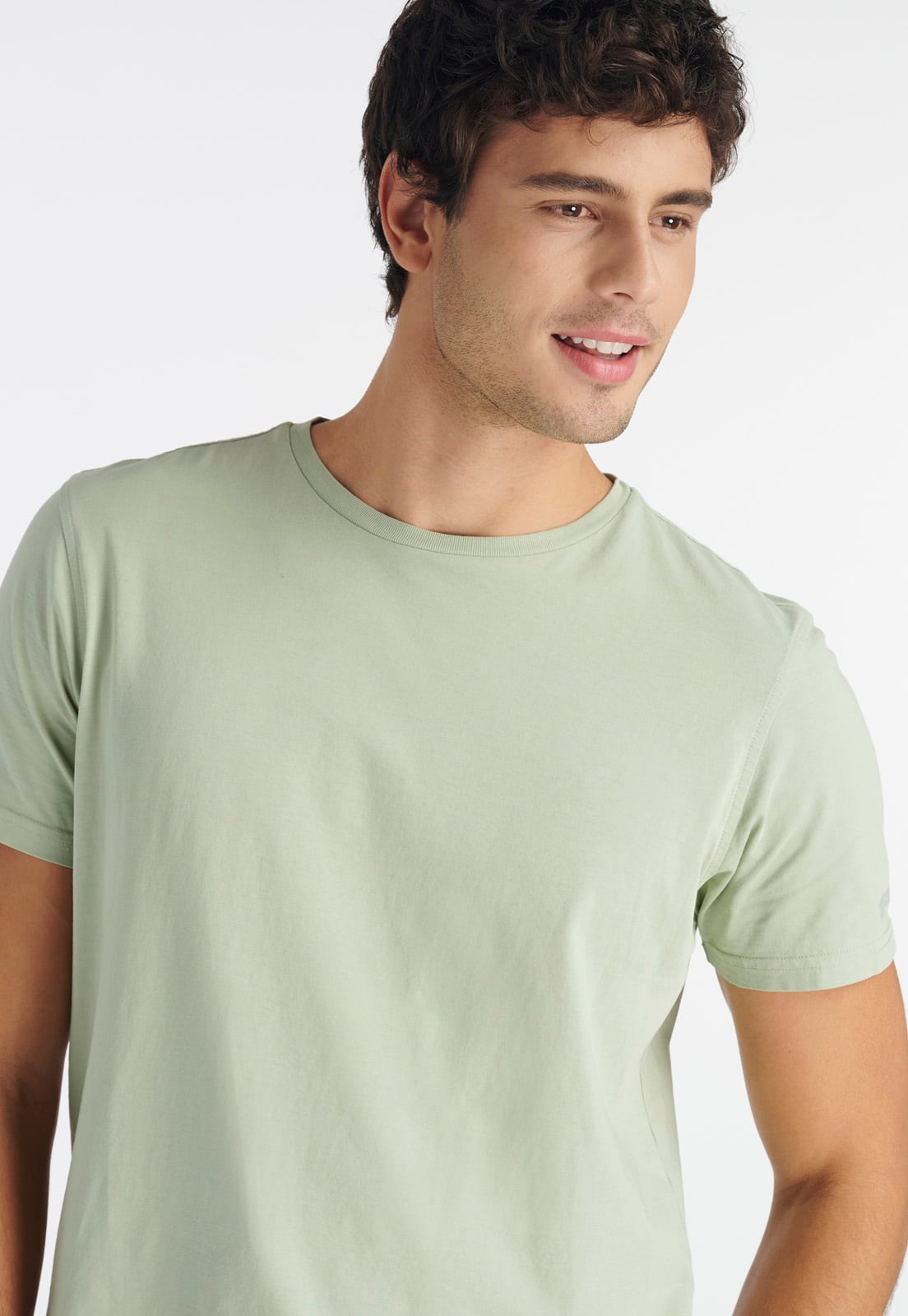 POLERA ALGODÓN HOMBRE NIMTU CAFE TRES CRUCES CASUAL SAGE - 3