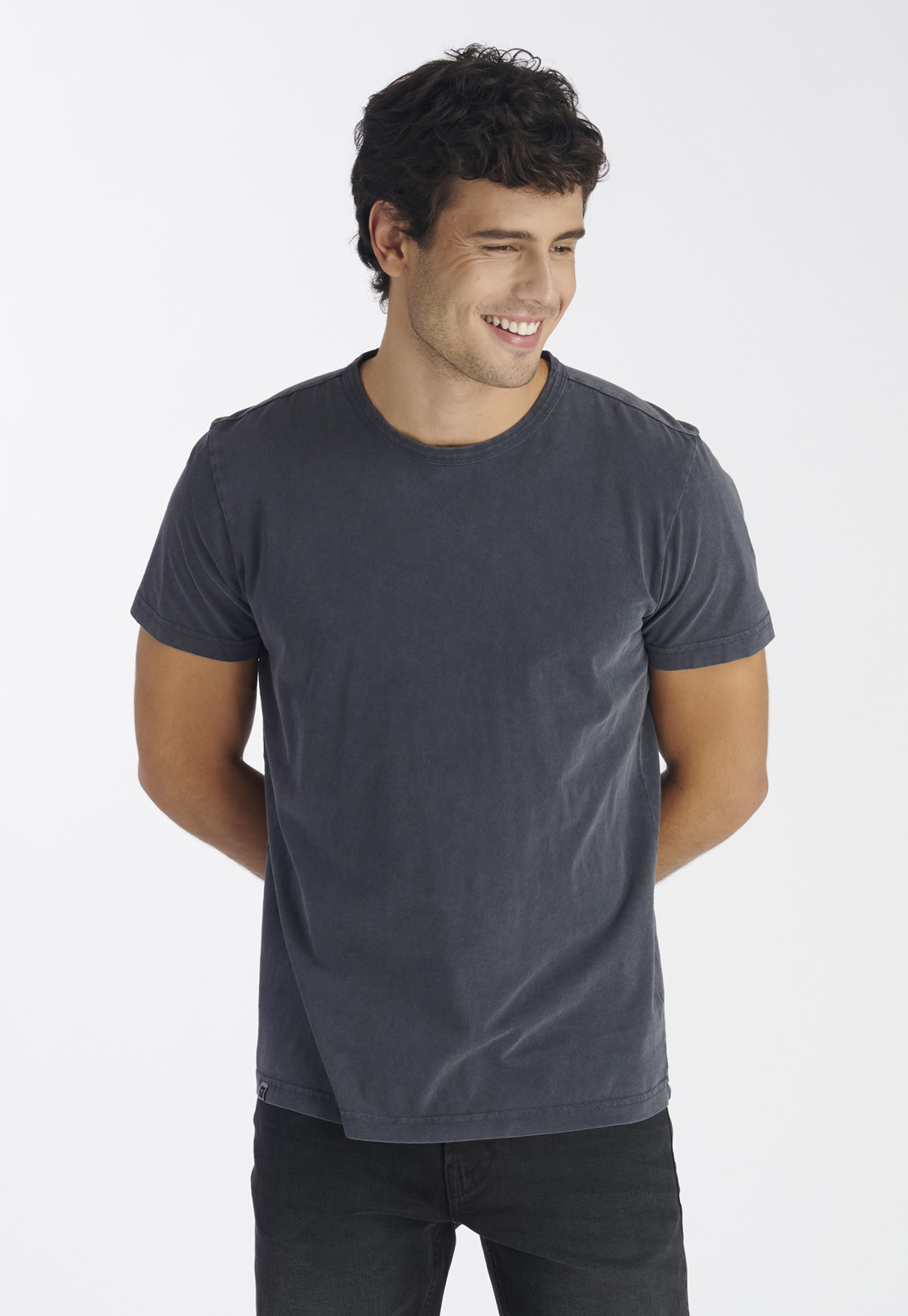 POLERA ALGODÓN HOMBRE NIMTU GRIS NOVA CASUAL - 1