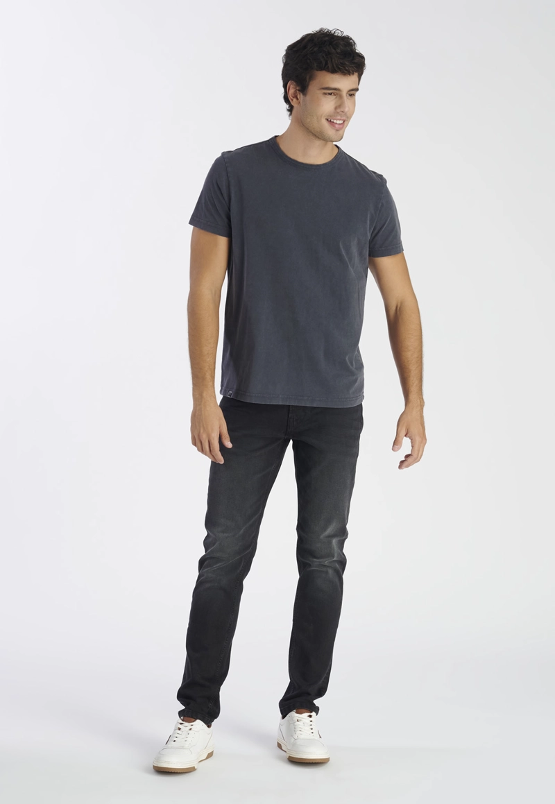 POLERA ALGODÓN HOMBRE NIMTU GRIS NOVA CASUAL - 2