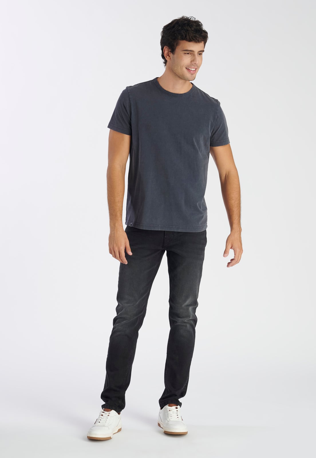 POLERA ALGODÓN HOMBRE NIMTU GRIS NOVA CASUAL - 2