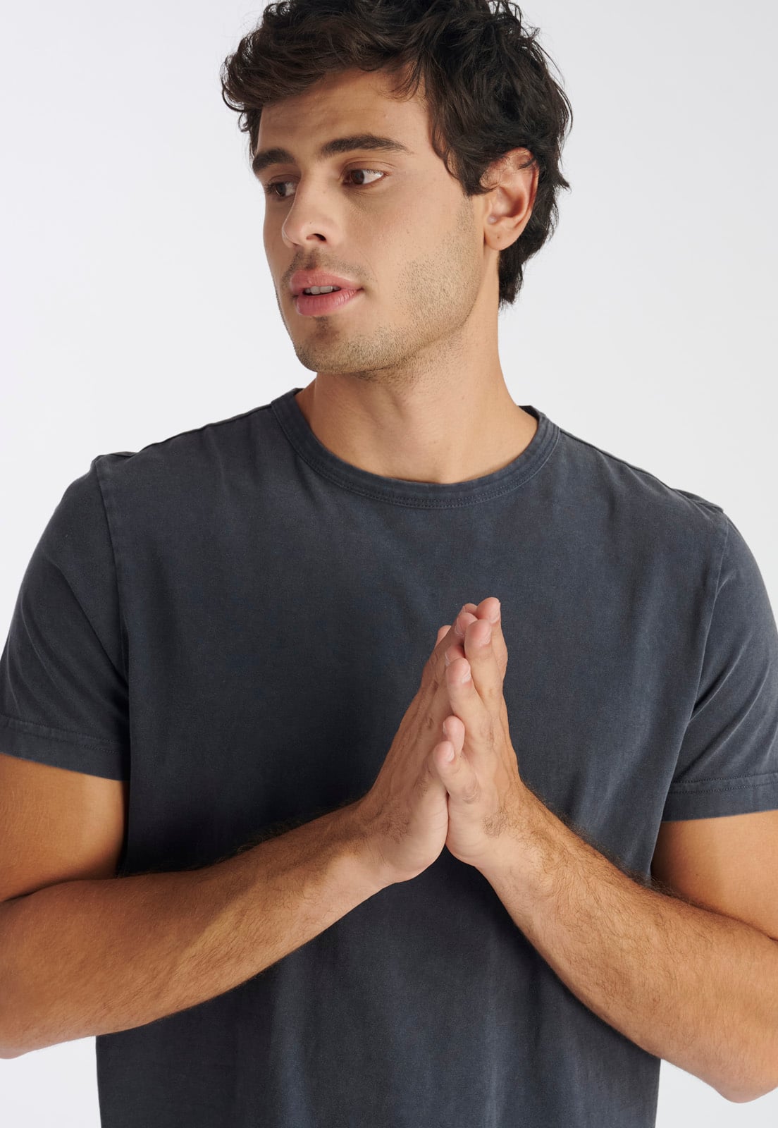 POLERA ALGODÓN HOMBRE NIMTU GRIS NOVA CASUAL - 3