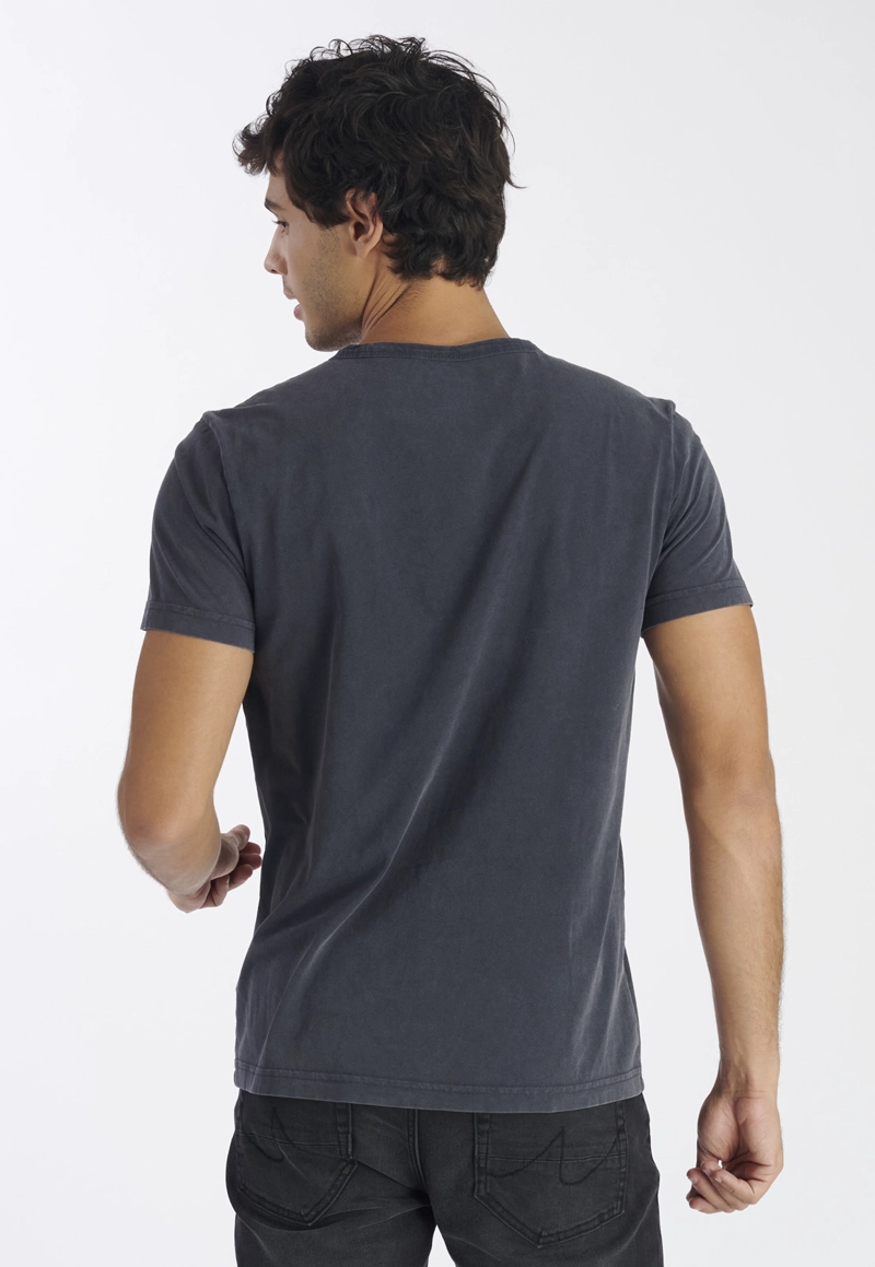 POLERA ALGODÓN HOMBRE NIMTU GRIS NOVA CASUAL - 4