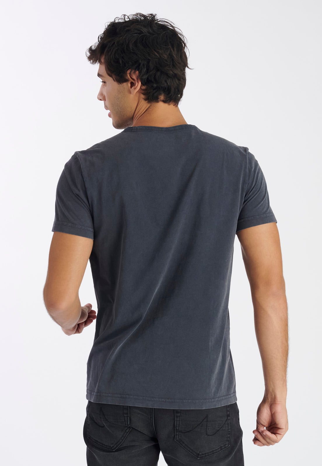POLERA ALGODÓN HOMBRE NIMTU GRIS NOVA CASUAL - 4