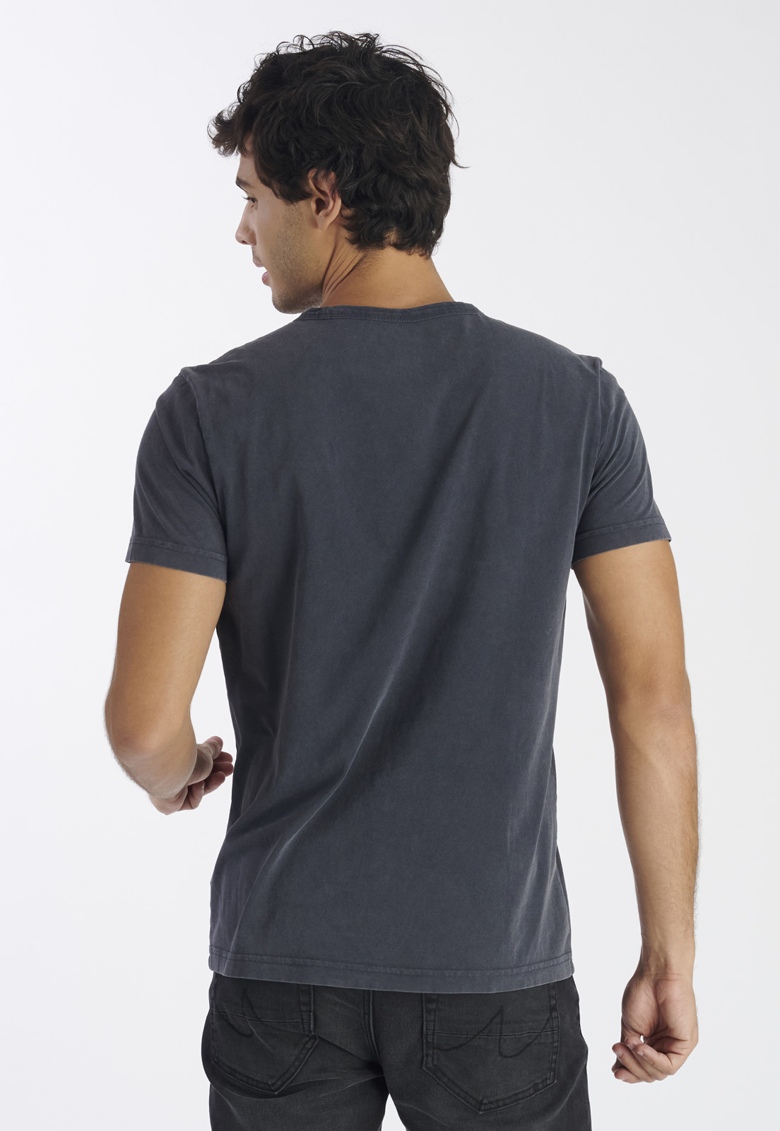 POLERA ALGODÓN HOMBRE NIMTU GRIS NOVA CASUAL - 4