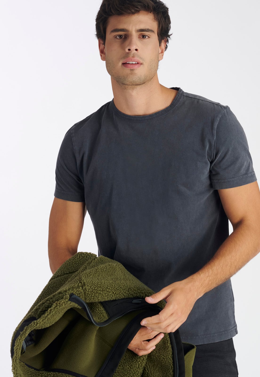 POLERA ALGODÓN HOMBRE NIMTU GRIS NOVA CASUAL - 5