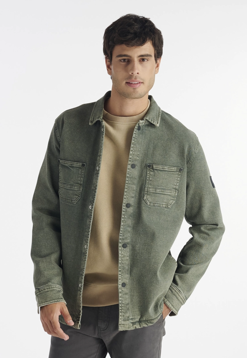 CHAQUETA HOMBRE NIMTU VERDE CEDRO CASUAL OLIVE - 1