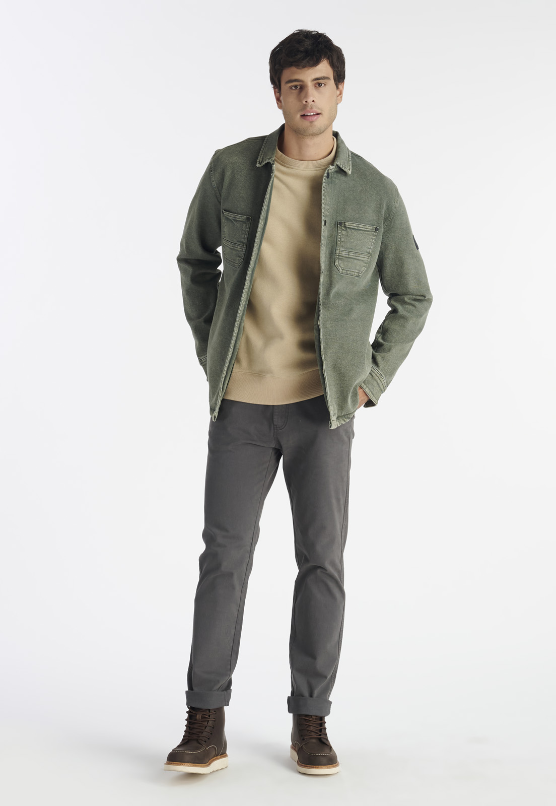 CHAQUETA HOMBRE NIMTU VERDE CEDRO CASUAL OLIVE - 2