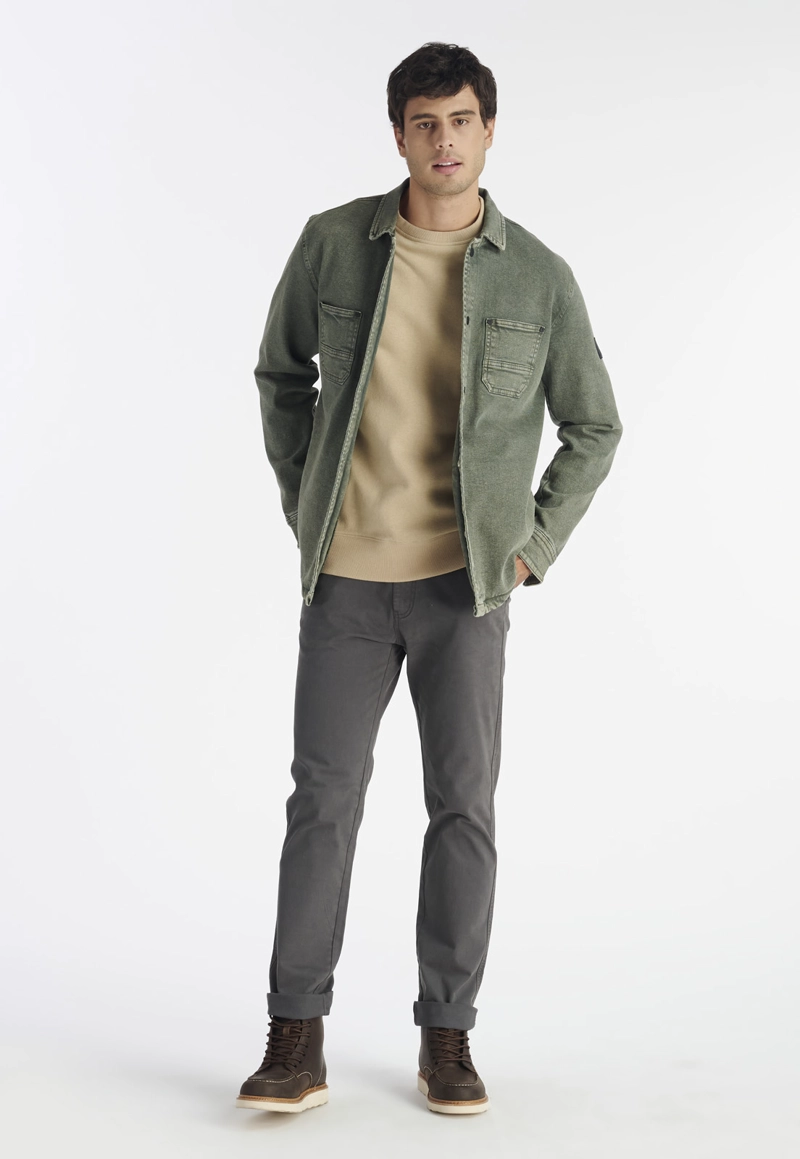 CHAQUETA HOMBRE NIMTU VERDE CEDRO CASUAL OLIVE - 2