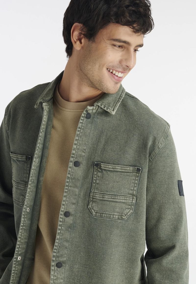 CHAQUETA HOMBRE NIMTU VERDE CEDRO CASUAL OLIVE - 3
