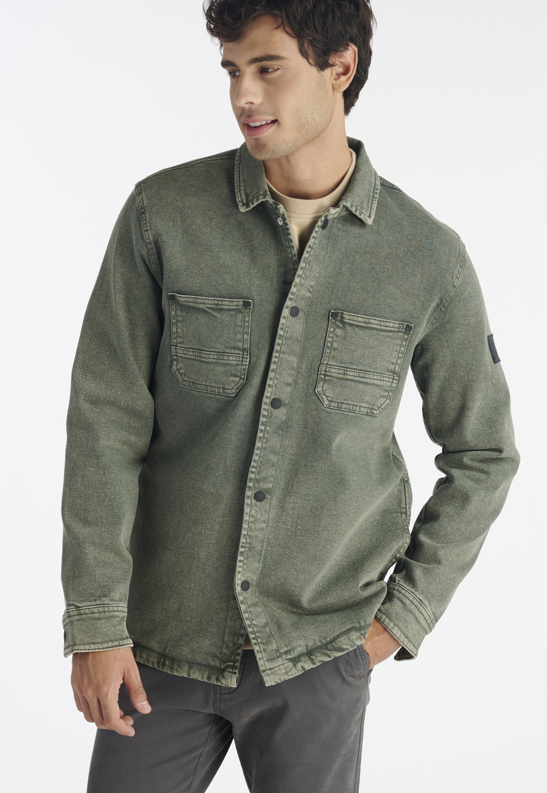 CHAQUETA HOMBRE NIMTU VERDE CEDRO CASUAL OLIVE - 5