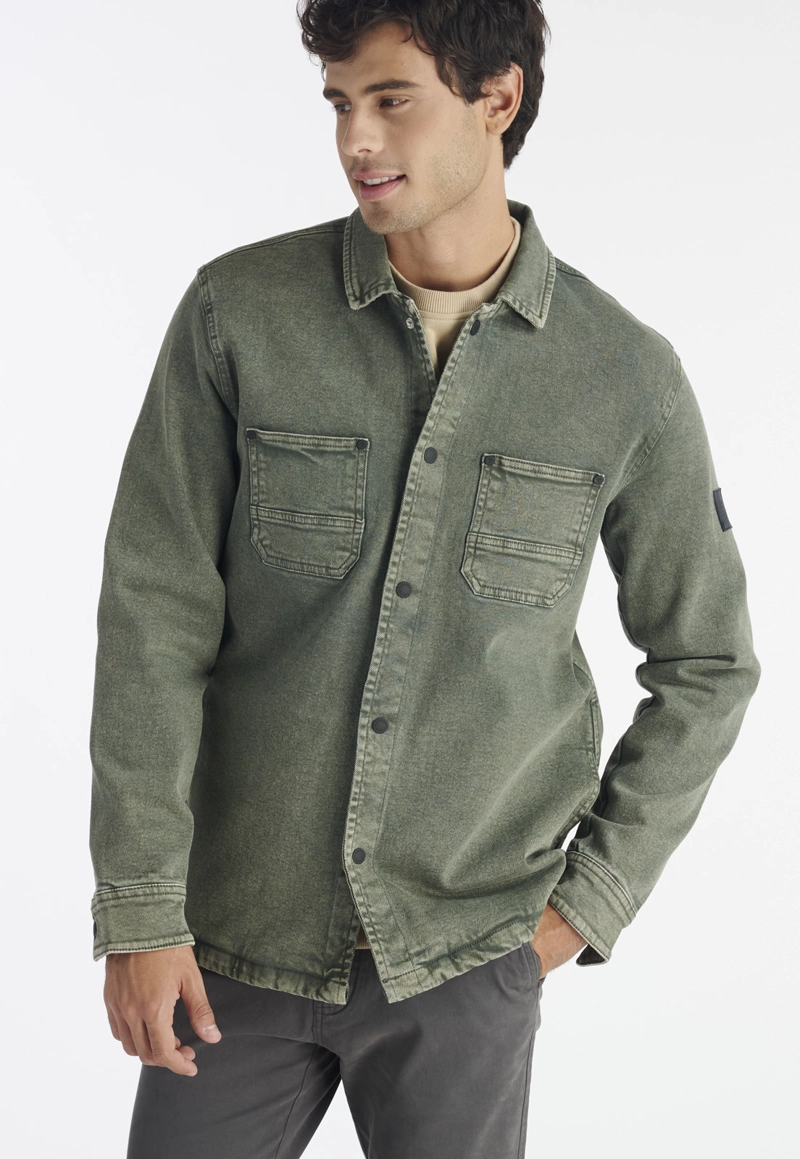 CHAQUETA HOMBRE NIMTU VERDE CEDRO CASUAL OLIVE - 5