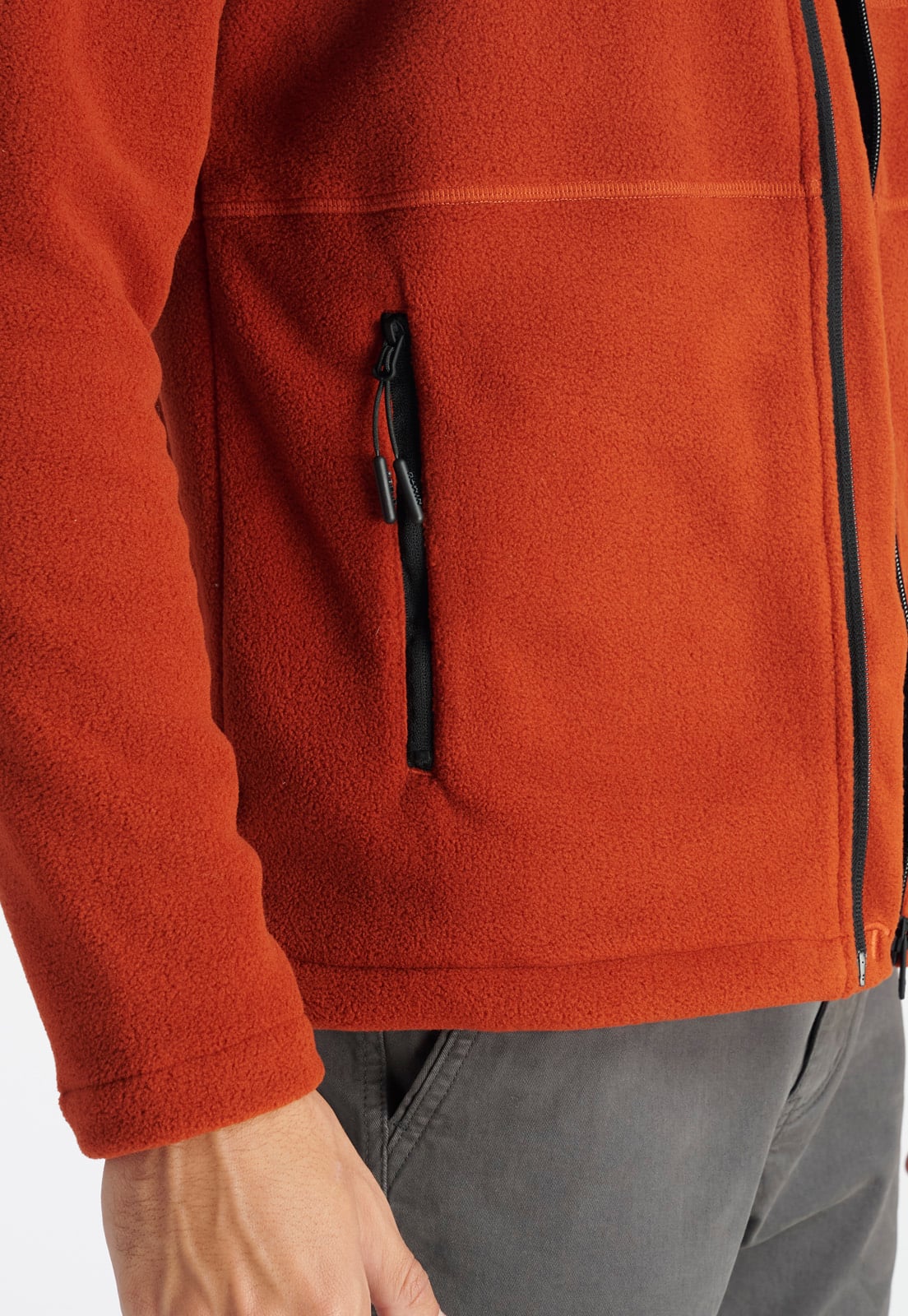 FLEECE HOMBRE NIMTU ROJO ALTO DEL NARANJO CASUAL BRICK - 5