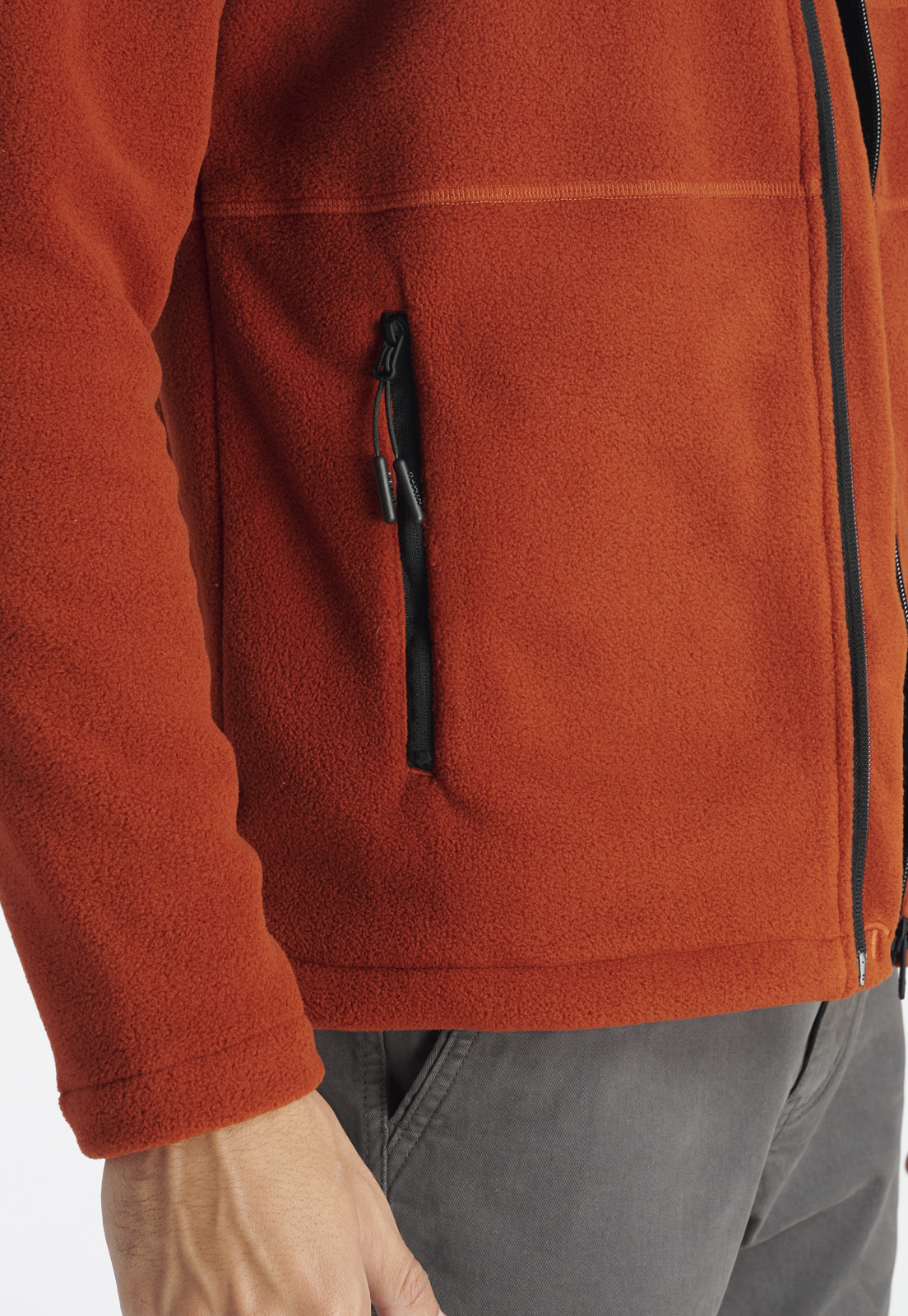 FLEECE HOMBRE NIMTU ROJO ALTO DEL NARANJO CASUAL BRICK - 5