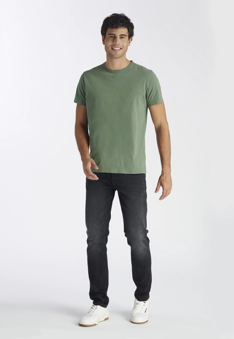 POLERA ALGODÓN HOMBRE NIMTU CAFE NOVA CASUAL SAGE - 2