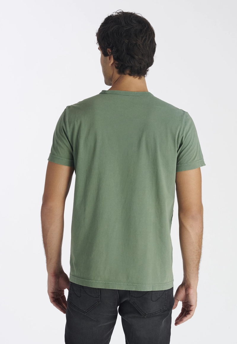 POLERA ALGODÓN HOMBRE NIMTU CAFE NOVA CASUAL SAGE - 4