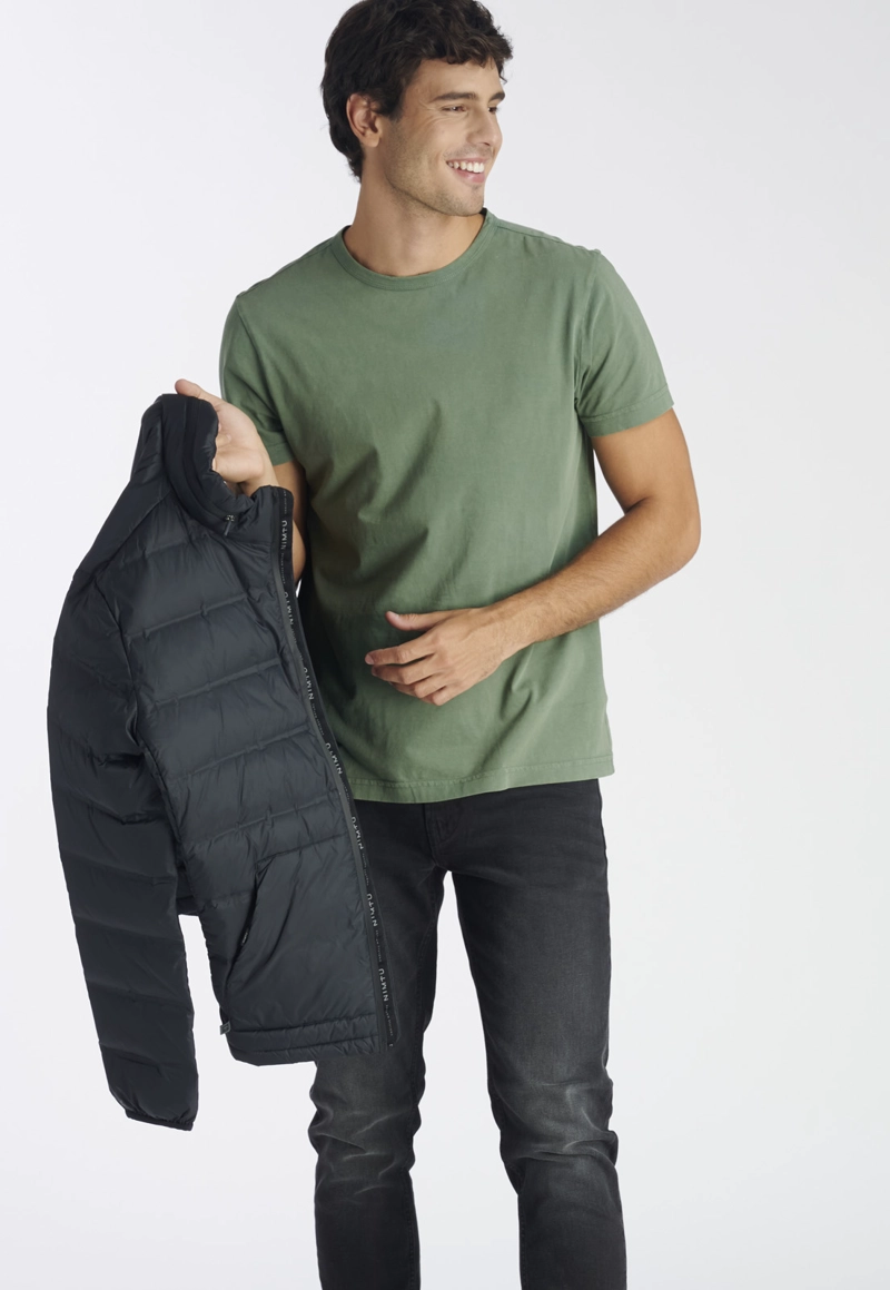 POLERA ALGODÓN HOMBRE NIMTU CAFE NOVA CASUAL SAGE - 5
