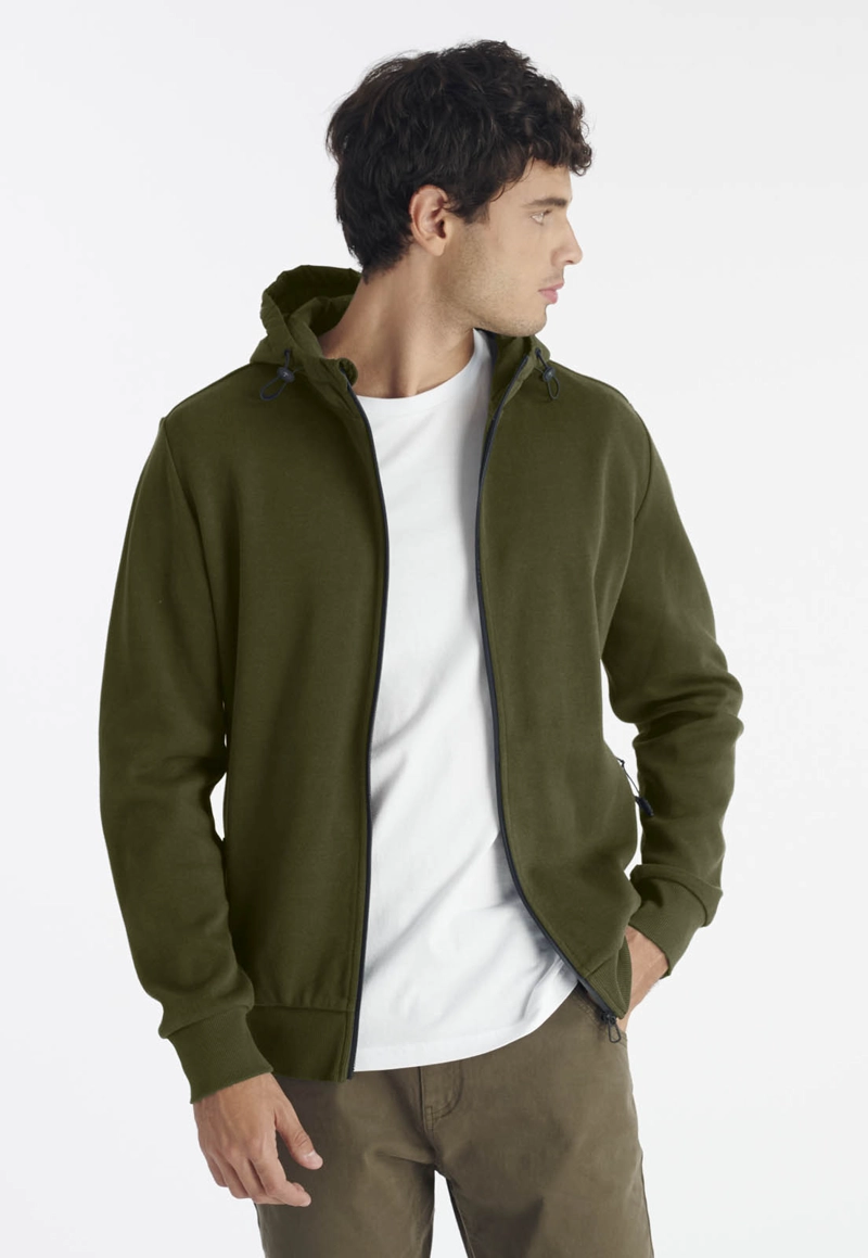 POLERON MONTT CASUAL OLIVE - 1