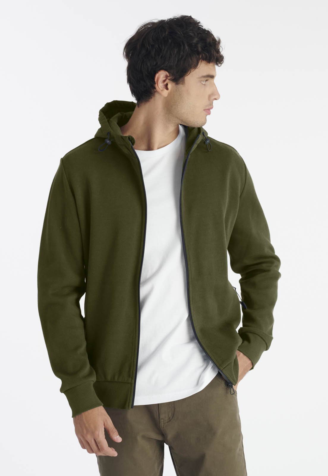 POLERON MONTT CASUAL OLIVE - 1