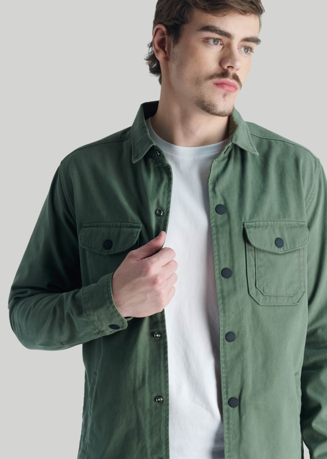 SOBRECAMISA ARRAYAN CASUAL OLIVE - 3