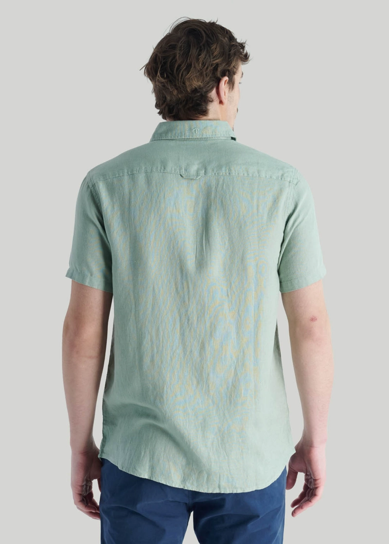 CAMISA TARO CASUAL TURQUOISE - 4