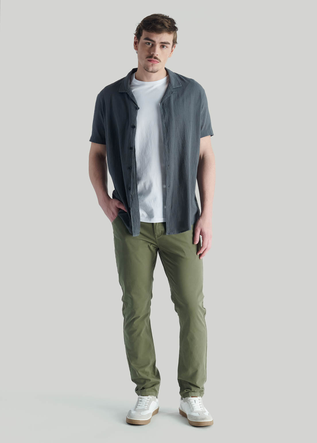 CAMISA CHENA NT CHARCOAL - 2