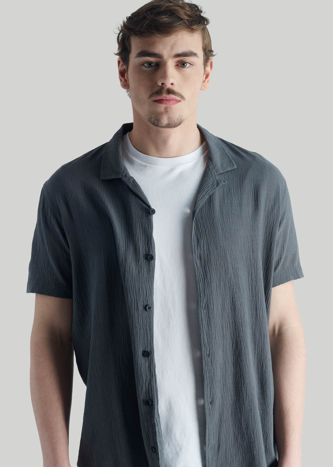 CAMISA CHENA NT CHARCOAL - 3