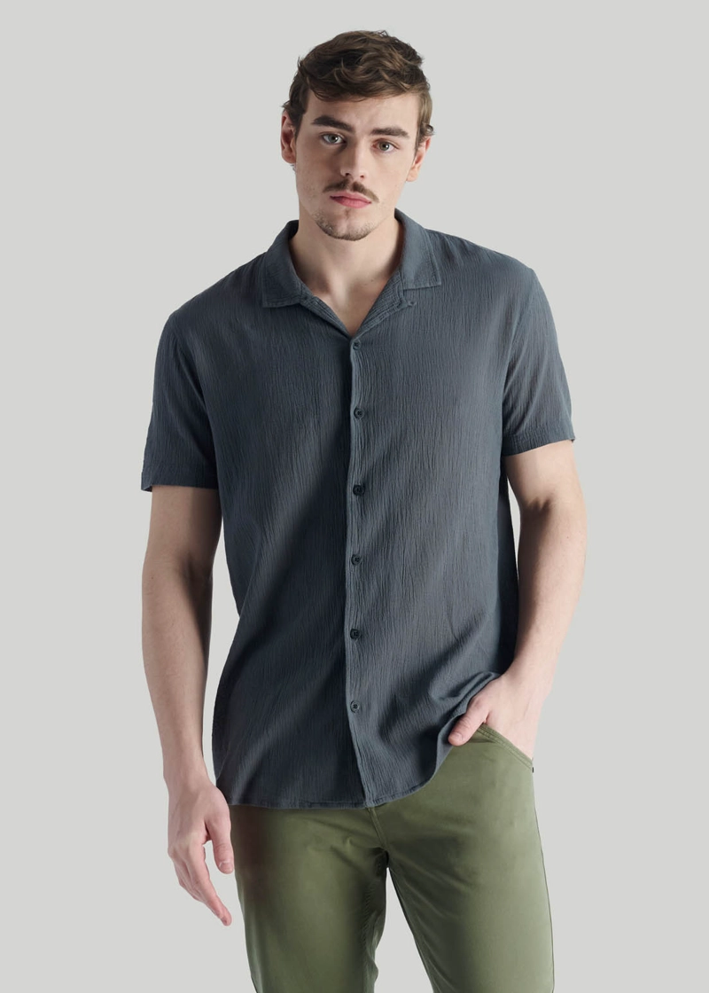 CAMISA CHENA NT CHARCOAL - 5