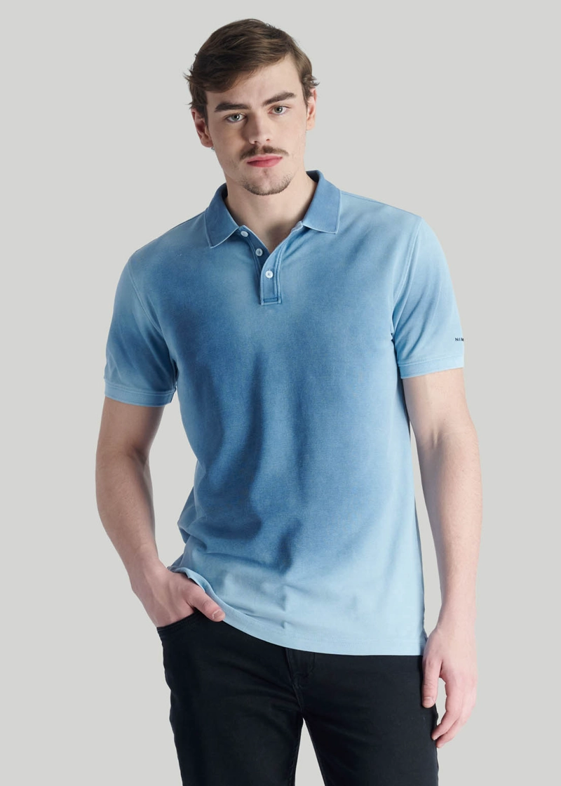 POLERA FOCAL CASUAL BLUE - 1