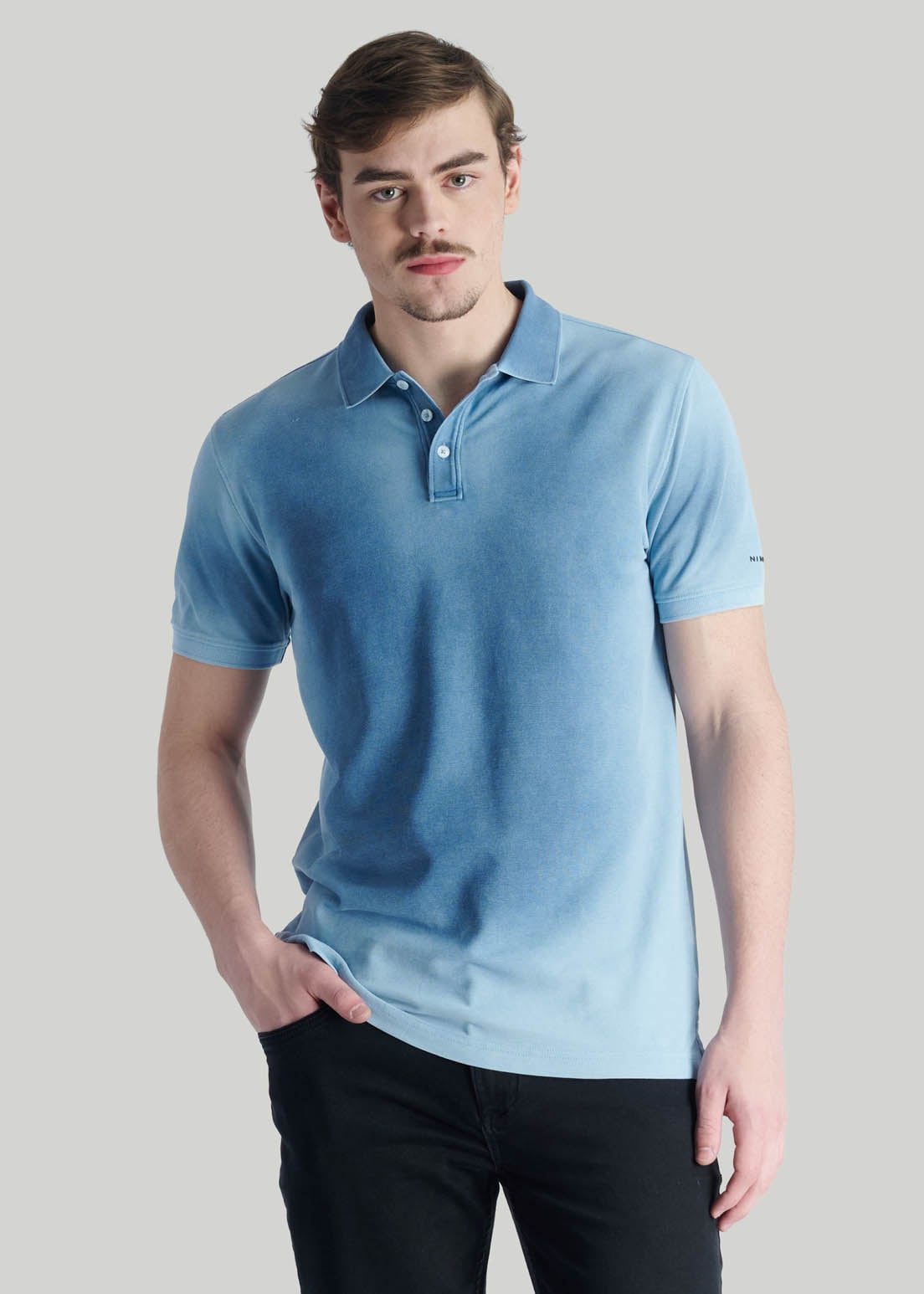 POLERA FOCAL CASUAL BLUE - 1