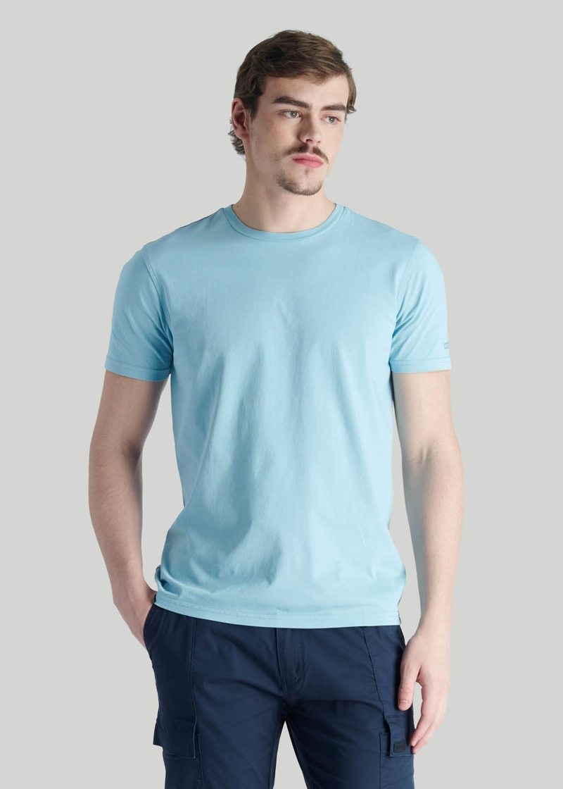 POLERA TRES CRUCES CASUAL LT BLUE - 1