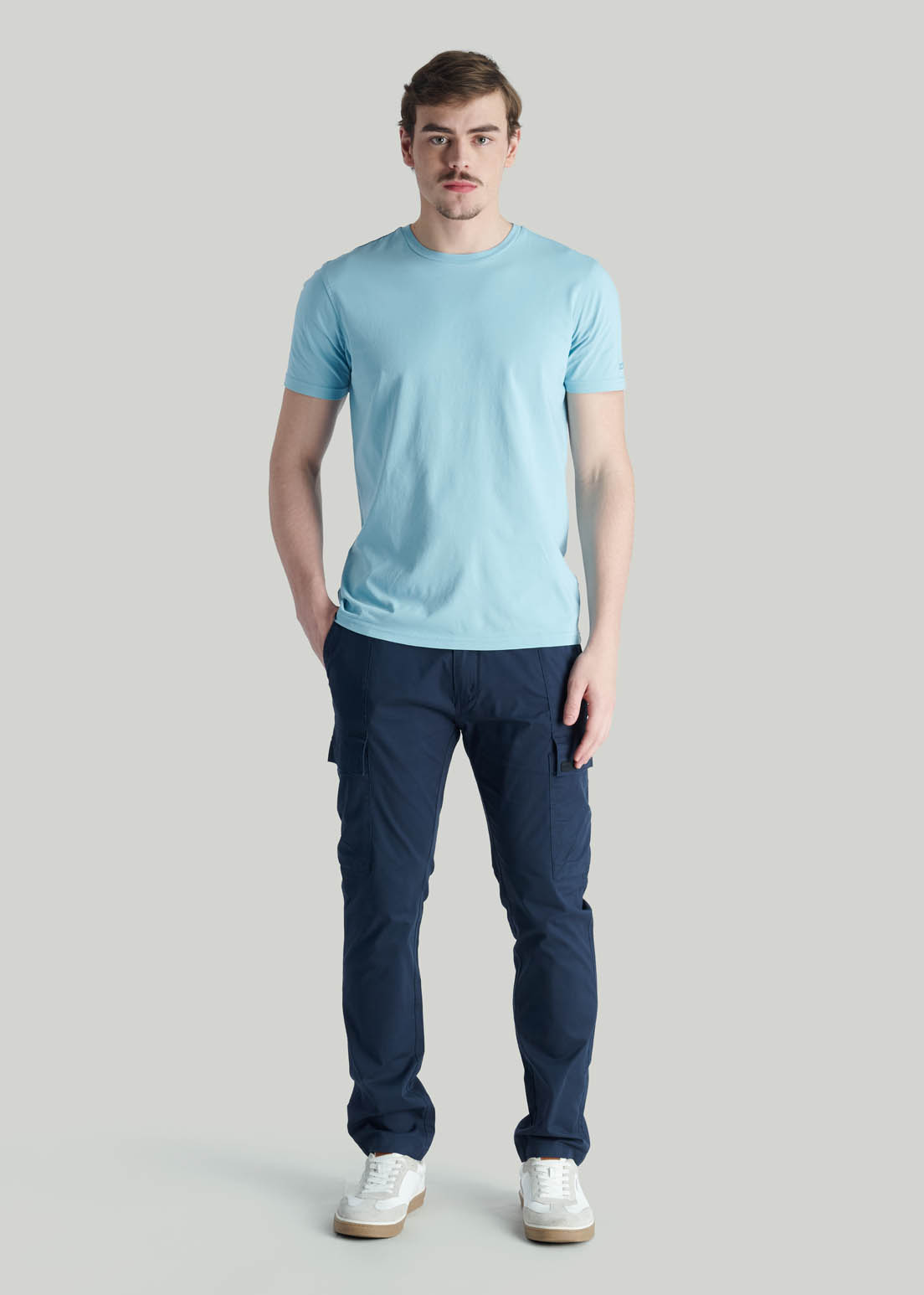 POLERA TRES CRUCES CASUAL LT BLUE - 2