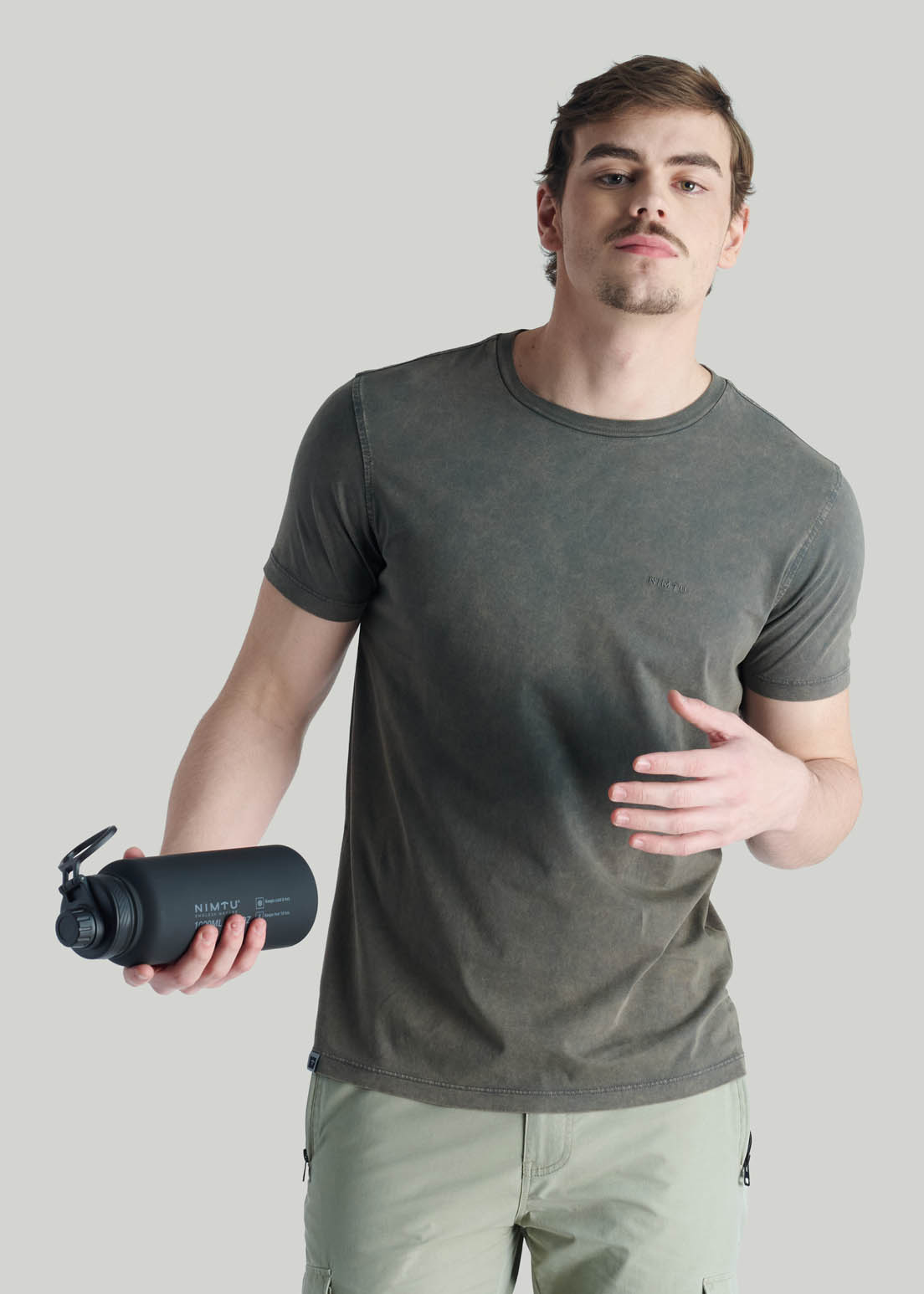 POLERA BEAR CASUAL GREY - 5